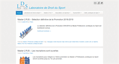 Desktop Screenshot of laboratoire-droit-sport.fr