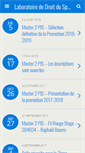 Mobile Screenshot of laboratoire-droit-sport.fr